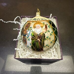 Poliday Hand Painted Polish Glass At. Patrick Ornament